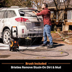 LawnMaster Electric Pressure Washer with Detergent Bottle