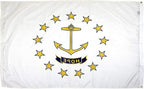 FlagSource Rhode Island Nylon State Flag, Made in the USA, 3x5'