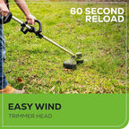 Greenworks PRO 16-Inch 80V Cordless String Trimmer, Battery Not Included ST80L00, Multicolor