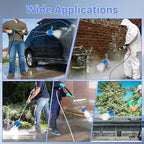 4-in-1 Turbo Nozzle Pressure Washer, 2.0 Orifice Quadruple Turbo Nozzle, 360° Rotating Turbo Nozzle with 1/4" Quick Connector, 4000 PSI