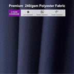 PURPLE LEAF 10' × 13' Patio Cantilever Umbrella with Base Outdoor Rectangle Adjustable Offset Umbrellas with 360-degree Rotation and 8 Heavy Duty Metal Ribs for Garden Deck Pool Navy Blue