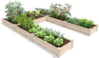 Greenes Fence Original Pine Raised Garden Bed, 8' x 12' x 10.5" U-Shaped Bed - Made in USA with American Pine