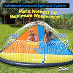 JAMBO XL Premium 20Ft Slip Splash and Slide with 2 Bodyboards, Heavy Duty Water Slide with Advanced 3-Way Water Sprinkler System, Backyard Waterslide, Splash Mat, Outdoor Water Toys n Slides for Kids