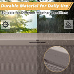 Outdoor Storage Box, Resin Deck Boxes Outdoor Waterproof For Patio Furniture, Garden Tools, Pool Supplies, Durable And UV Resistant, Lockable (100 Gallon, Grey)