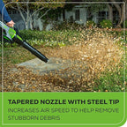 Greenworks 60V 450 CFM Cordless Leaf Blower, 2.0 Ah Battery and Rapid Charger