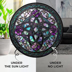 Mystical Celtic Knot Stained Glass Sun Catcher, Wall Hanging Colored Decor Room Indoor Window Decor, Halloween, Christmas Hanging Ornament Mother Day