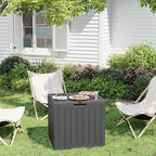 Outdoor Storage Box, 31 Gallon Deck Box, Large Resin Storage Cabinet for Gardening Tools, Patio Pillow, Lockable, Waterproof and UV Resistant