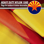 FLAGWIN Arizona Flag 3x5 FT - Double Sided Flag Outdoor 3 Ply - Vivid Color and Fade Proof State of Arizona Flags with Brass Grommets
