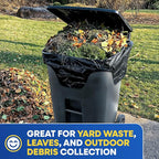64-65 Gallon Trash Bags Heavy Duty with Flap Ties Extra Large Garbage Bags 2 Mil Outdoor Trash Bags 43 x 49 Trash Can Liners, Black Pack of 120, 6 Boxes of 20 Bags