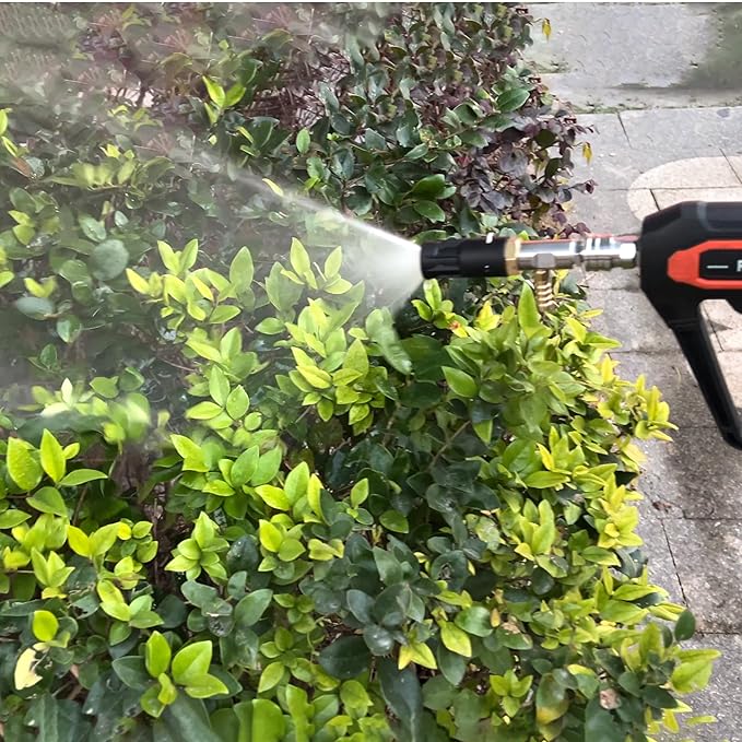 Adjustable Long Range Nozzle for Pressure Washer 2-2.5 GPM, Downstream Injection Spray Nozzle Kit, High Power Washing External Chemical Injector with 1/4” Quick Connect, 2000 to 3000 PSI