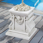 Design Toscano NG314100 Statuary Garden Base Riser, Large, Classic Plinth