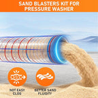 RIDGE WASHER Pressure Washer Sandblasting Kit, Dustless-Wet Sand Blaster for Pressure Washers, 5000 PSI, 8.0 GPM, 1/4 Inch Quick Connect