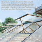 CQZY 8x10 FT Greenhouse for Outdoors,Green House for Outside,Dark Gray