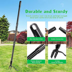 Weed Puller Tool, 50 Inch Stand Up Heavy Duty Weed Puller Tool, Gardening Hand Weeding Tool, 4 Claw Steel Head with Long Metal Handle Weed Remove Tool for Yard and Garden ﻿