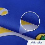 AMZFLAG Connecticut State Flag 3x5 ft Outdoor, Heavy Duty 3 Ply Polyester CT Connecticut Flags with 2 Brass Grommets, Patriotic Double Sided State of Connecticut Flag