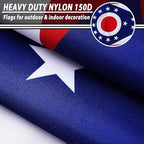 FLAGWIN Ohio Flag 3x5 FT - 3 Ply Double Sided Polyester Ohio State Flag with Brass Grommets - Vivid Color and Fade Proof State of Ohio Flags 3x5 Outdoor