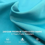 PURPLE LEAF 10' X 12' Patio Umbrella Outdoor Rectangle Umbrella Large Cantilever Umbrella Windproof Offset Heavy Duty Sun for Garden Deck Pool Patio, Turquoise Blue