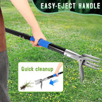 50” Weed Puller Tool for Crabgrass, Dandelion etc,Stand Up Weeder with Easy-Eject Mechanism, Steel Handle, Steel Claw,Garden Weed Remover Tool Without Bending, Pulling,Kneeling.