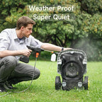 Robot Lawn Mower — 1.5 Acre Ultra Quiet Self Charging Robot Mower, Up to 4 inches Cutting Height, Robotic Lawn Mowers with RTK+4 Eye Vision, Mapping and Anti Theft tech, APP Control