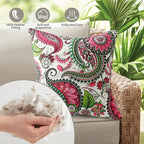 Outdoor Pillows Set of 2, 12''×20''Waterproof Throw Pillow for Patio Furniture, Feathers and Down Filled Outside Decorative Pillows Inserts for Garden, Porch Swing, Couch and Sofa