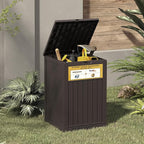Package Delivery Box for Outside, with Delivery Sign 48 Gallon Storage with Lockable Secure, Large Resin Outdoor Package Drop Container