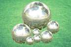 Kesywale Decorative Gazing Ball Set, 7PCS 50-150 mm Gazing Globe Mirror Ball Garden Spheres Centerpiece Balls for Home Outdoor Decor Ornament (Silver)