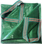 7x7 Ft Yard Garden Leaf Tarp W/ 4 Handles Waterproof Tarp for Sandbox Cover,Outdoor Tarpaulin,Lawn Debris,Landscape Pruning,Leaf Hauler,Tent Footprint,Camping Tent Mat,Patio Table,Yard Fire Pit Cover