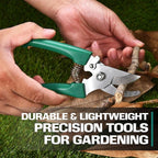 2wayz Garden Tool Set - 5-Piece Durable Gardening Hand Tools - 3x12x7-inch Gardening Kit with Portable Box and Carrying Case - Small Garden Planting and Essentials Tools - Gift for Garden Lovers