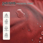 9' X 12' Cantilever Patio Umbrella 360°Rotation Rectangular Outdoor Large Offset Umbrellas Heavy Duty Windproof for Garden Deck Pool Backyard, Red