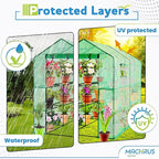 Machrus Ogrow Greenhouse Kit, Multiple Sizes - Green House, Small Greenhouses Outside, Kit Small Greenhouses Outdoors, Mini Greenhouse Outdoor.