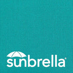 Outdoor Sunbrella Decorative Pillows with Triple Coconut Buttons Pack of 4, 16" x 16" Outdoor Pillow Set for Couch Bed Throw Patio Sofa, Canvas Aruba/Cast Ash