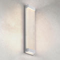 ASD LED 24 Inch Bubble Glass Wall Light Fixture | 22W 530LM 3000-5000K 100-277V | 3CCT, Waterproof, Dimmable, Up-Down Glow, ETL Listed | Exterior Flush Mount Sconce, Outdoor Lighting | White