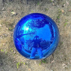 Generic Big Shiny Balls Giant Inflatable Mirror Balls for Events & Decor - Party, Advertising, Shows, Stage Decoration - Hanging & Standing-Various Sizes & Colors - Blue (1.8m/5.9ft)