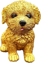 Dog Statue for Outdoor Maltese Dog Ornament Resin Bichon Frise Statue for Home Decor