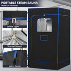 BOCHPOWER Portable Sauna Box, 3.0L Steamer, Remote Control, Folding Chair, 9 Levels