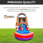 Inflatable Water Slides for Kids - Backyard Inflatable Water Slides with Splash Pool - Rainbow Cloud Slide Complete with Blower, and Stakes - 25.5' x 9' - 15' Tall Slide