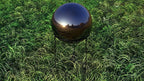 Lulu Decor, Titanium Stainless Steel Gazing Mirror Ball Size 12 with Stand