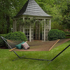 Original Pawleys Island Large Antique Brown DuraCord Rope Hammock – 13 ft. x 55 in., 2-Person, 450 lb Capacity, Oak Spreader Bar, Zinc-Plated Hardware, Handcrafted in The USA