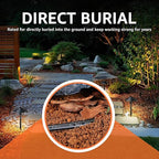 SUNVIE 100FT 12 Gauge Low Voltage Wire 12/2 Low Voltage Landscape Wire, 12 AWG 2 Conductor Electric Wire Direct Burial 12 Gauge Stranded Copper Wire for Landscape Lighting Lamp Wires, ETL Listed