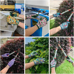 Thorn Proof&Puncture Resistant Gardening Gloves with Grip,Garden Glove for Women, Leather Yard Work Gifts