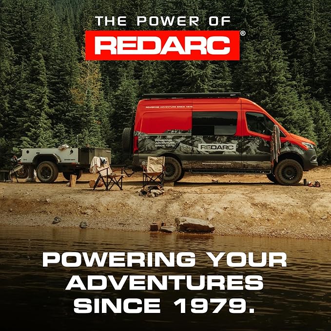 REDARC 1500W Pure Sine Wave Inverter, 12V DC to 110 / 120V AC Power Converter, Portable Power Inverter, Connects to Car Battery System, Adapter for Camper, RV, Truck, Off-Grid Camping
