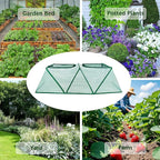 47.2" *14.6" *13.4" Foldable Garden Row Accelerator Plants Cover for Raised Garden Bed, Mini Greenhouse Cover with Two Air Hole and Breathable Mesh, Frost Cover for Plant Vegetable Seedling Protector