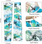 Buwuta Garden Sleeves for Women Dragonfly Sun Protection Sleeves Anti-Scratch Arm Cooling Sleeves for Farmers Sports