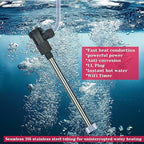 2000W Immersion Water Heater for Hot Tub & Pool – Portable Electric Submersible Heater with Temp Control, Auto Shut-Off, and WiFi Timer for Above Ground Pool, Swimming pool, Bathtub, and Spa