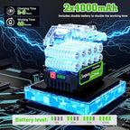 2-in-1 Brushless Electric Pole Saws for Tree Trimming,6 Inch Cordless Mini Chainsaw with Extension Pole and 2 x 4000mAh Batteries, Pole Chain Saw Gift for Men Dad Husband Fathers Gardener 2025