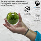 Amazing Gemstone Green Tourmaline in Matrix Crystal Ball with Stand - 2 Inches Crystal Sphere Meditation Balls for Witchcraft and Decorative Balls