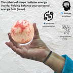Amazing Gemstone Cinnabarite Crystal Ball with Stand - 2 Inches Crystal Sphere Meditation Balls for Witchcraft and Decorative Balls