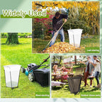 Gisafai 3 Pieces Metal Leaf Bag Holder Stand Portable Trash Bag Holder Frame Outdoor Holds 30-45 Gallons for Garden Garbage Lawn Yard Camping Leaves