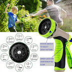 Stainless Steel Garden Hose 50FT with 10 Functione Nozzle, No Kink, Leak-Proof, Lightweight and Flexible Metal Garden Hose for Lawn, Car, RV, Outdoor Watering, Pet Bathing