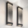 ASD LED 18 Inch Bubble Glass Wall Light Fixture | 22W 520LM 3000K-5000K 100-277V | 3CCT, Waterproof, Dimmable, Up-Down Glow, ETL Listed | Exterior Flush Mount Sconce, Outdoor Lighting | Black, 2 Pack